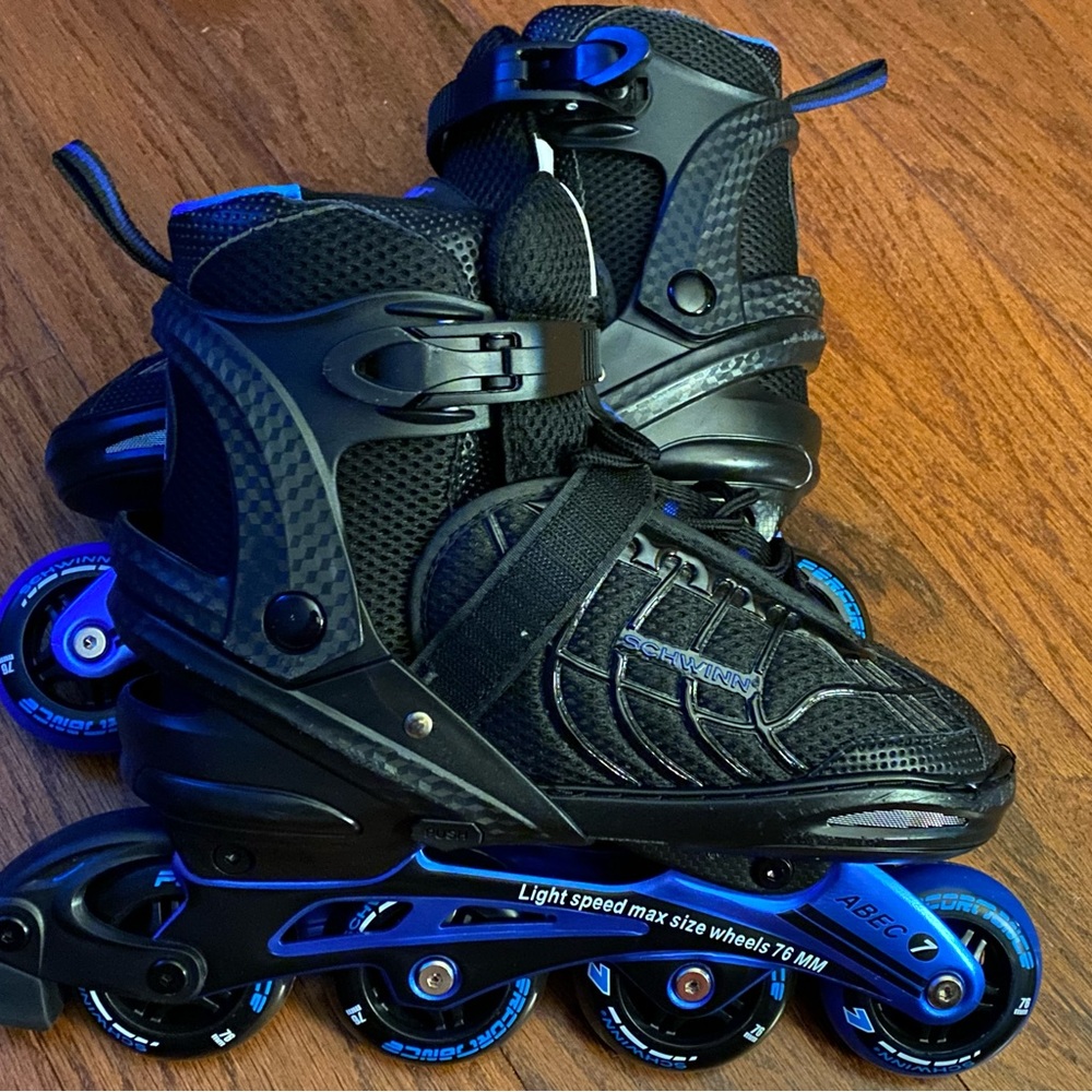 Schwinn rollerblades. Black and blue men’s 8-9.5